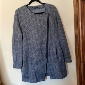 Gray Herringbone Women's Jacket